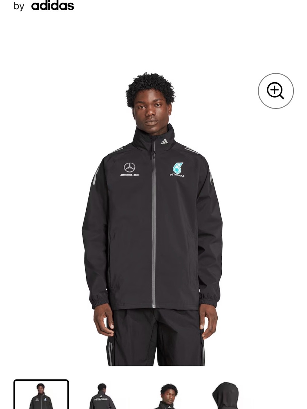 Adidas/Mercedez Black Rain Jacket
